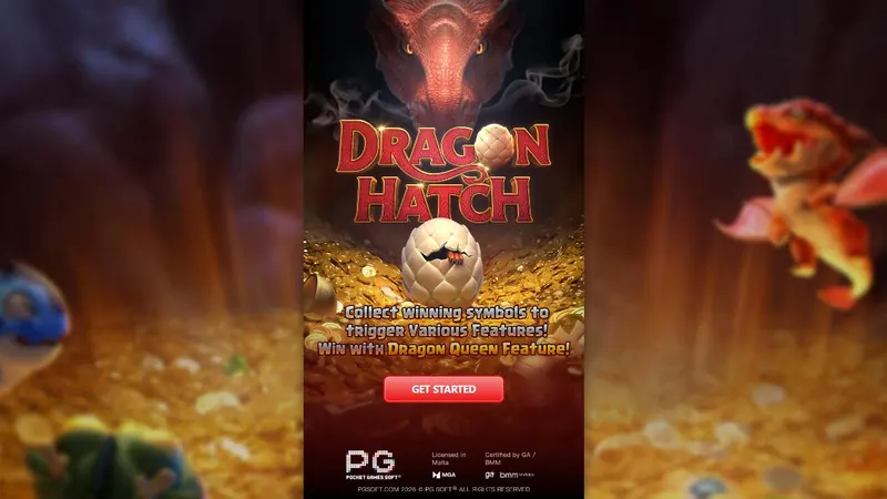 Dragon Hatch slot by PG Soft – game screen